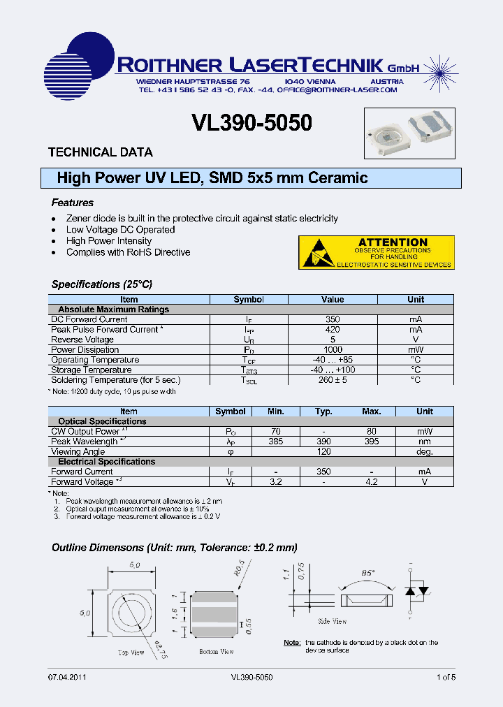 VL390-5050_8921874.PDF Datasheet