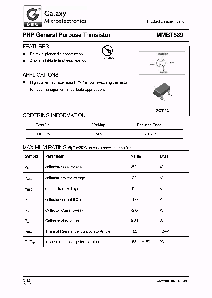 MMBT589-13_8921931.PDF Datasheet