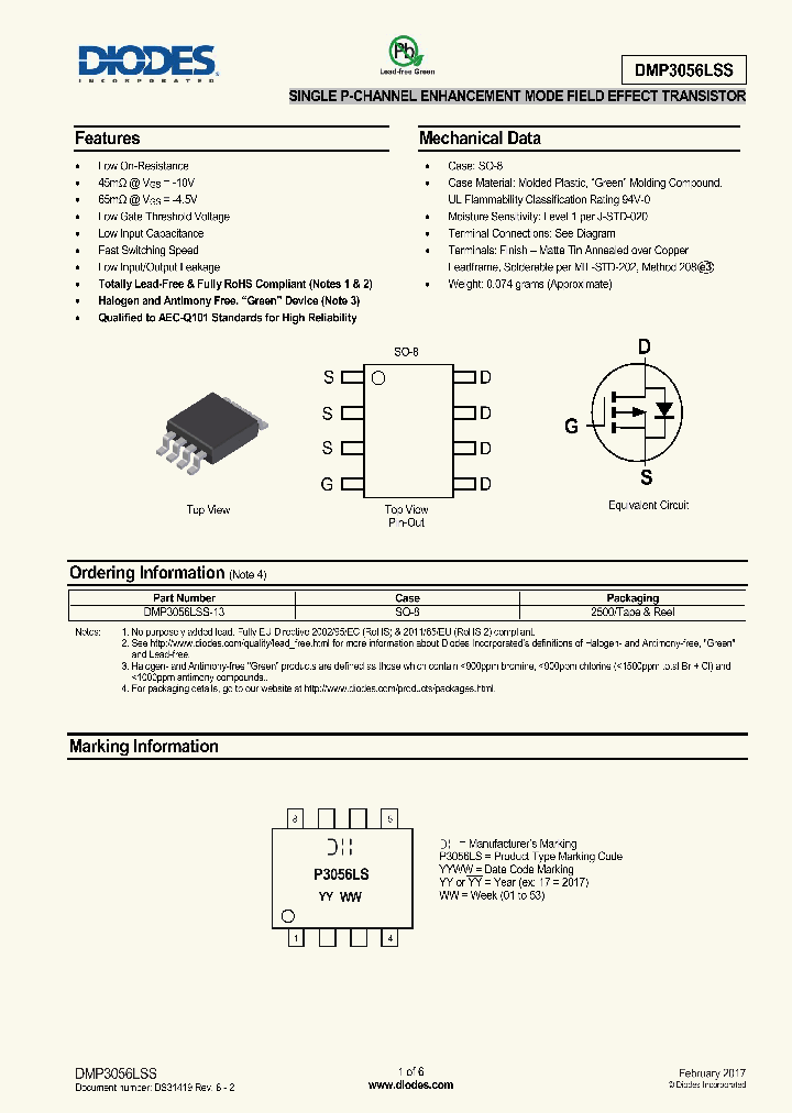 DMP3056LSS-17_8922217.PDF Datasheet