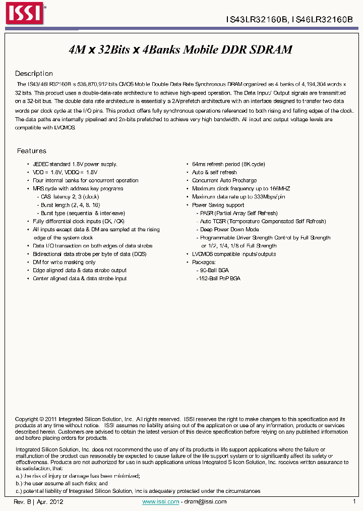 IS46LR32160B_8924442.PDF Datasheet