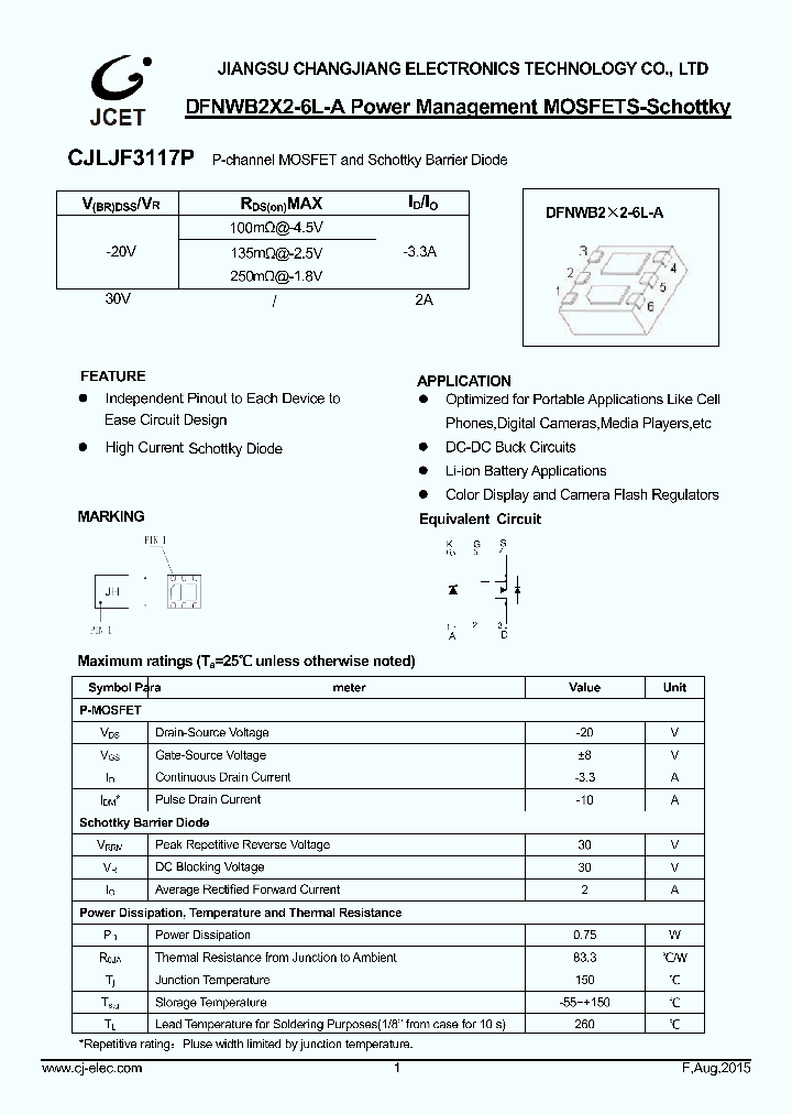 CJLJF3117P_8926774.PDF Datasheet