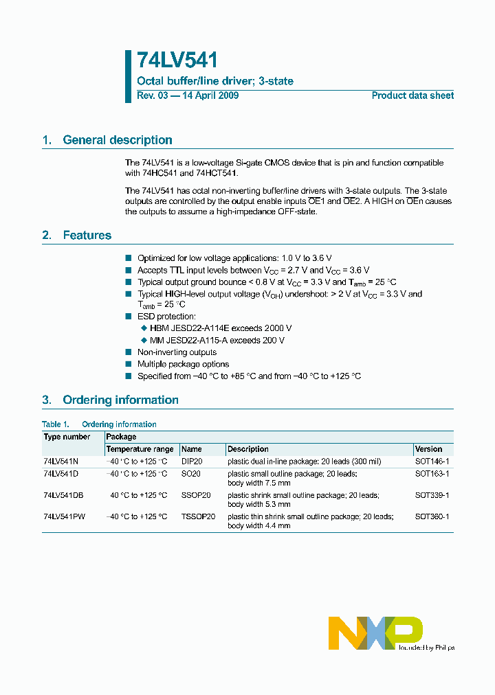 74LV541PW-118_8933681.PDF Datasheet