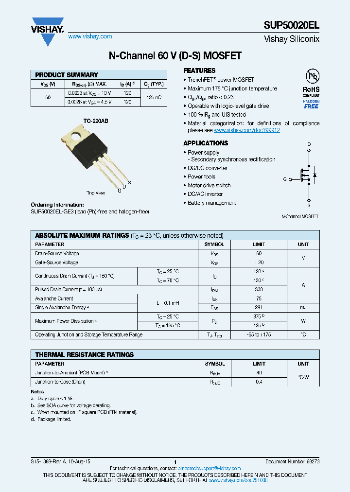 SUP50020EL_8939088.PDF Datasheet