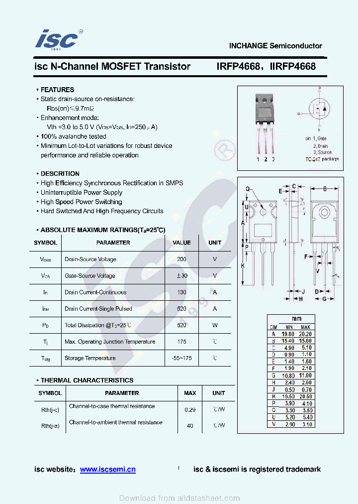 IIRFP4668_8939435.PDF Datasheet