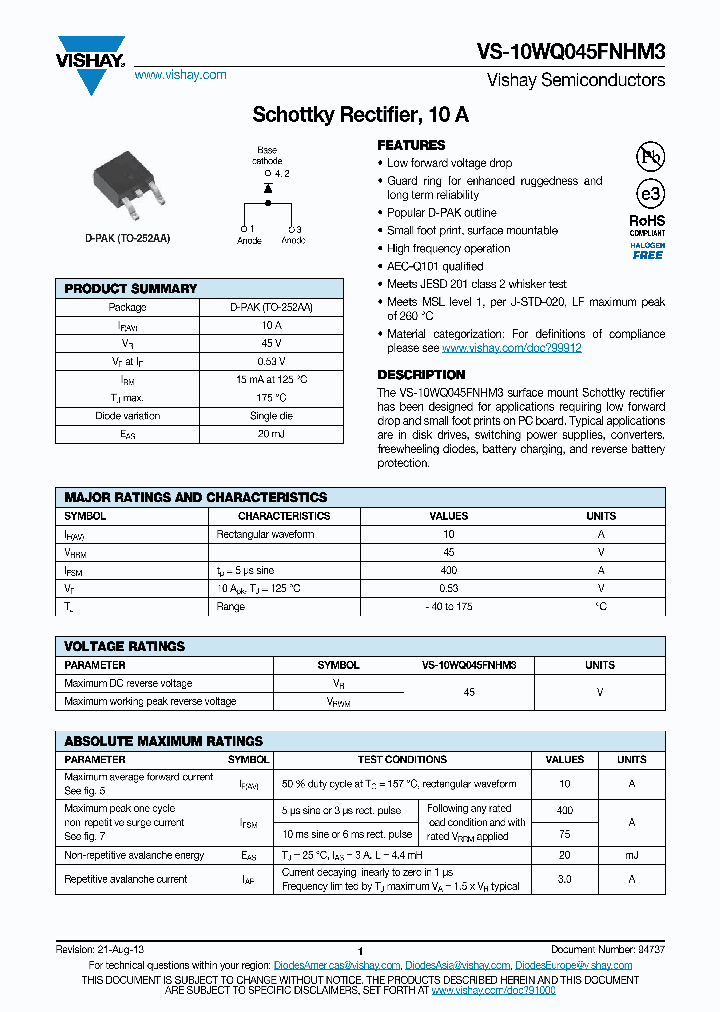 VS-10WQ045FNHM3-15_8939808.PDF Datasheet