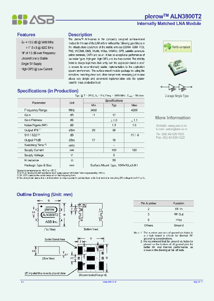ALN3800T2_8940083.PDF Datasheet
