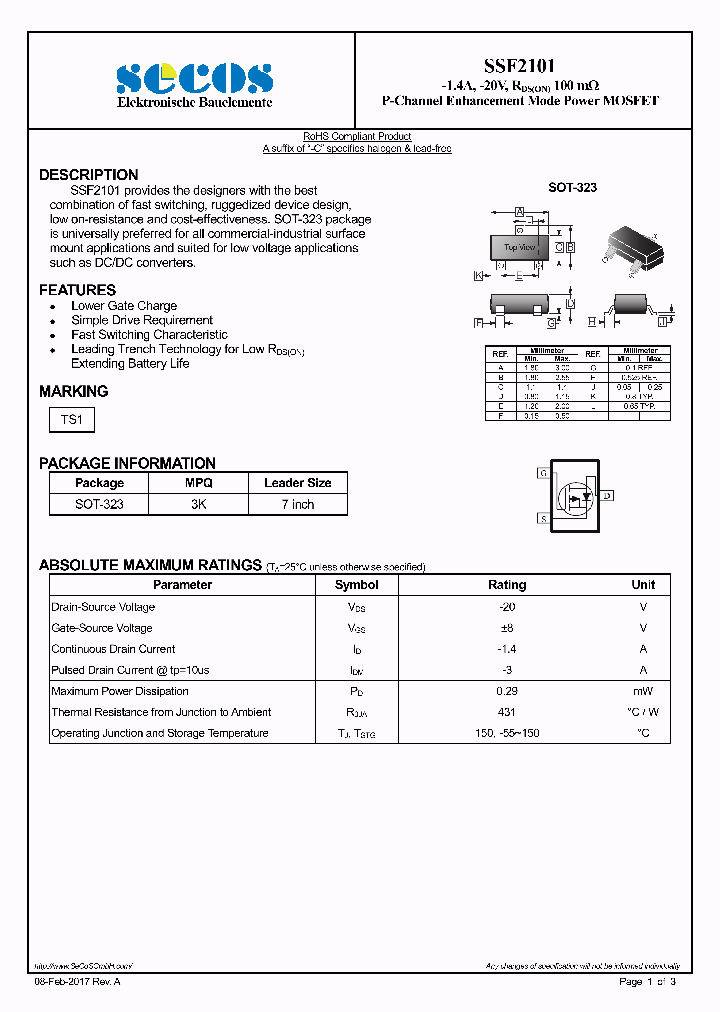 SSF2101_8945727.PDF Datasheet