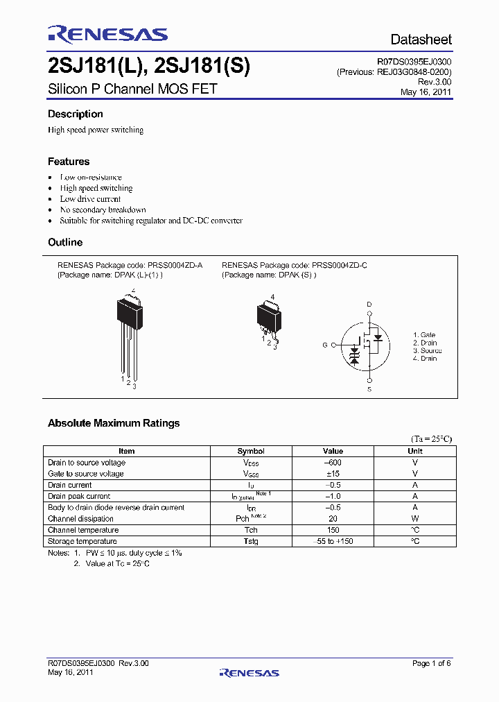 2SJ181STR-E_8946920.PDF Datasheet