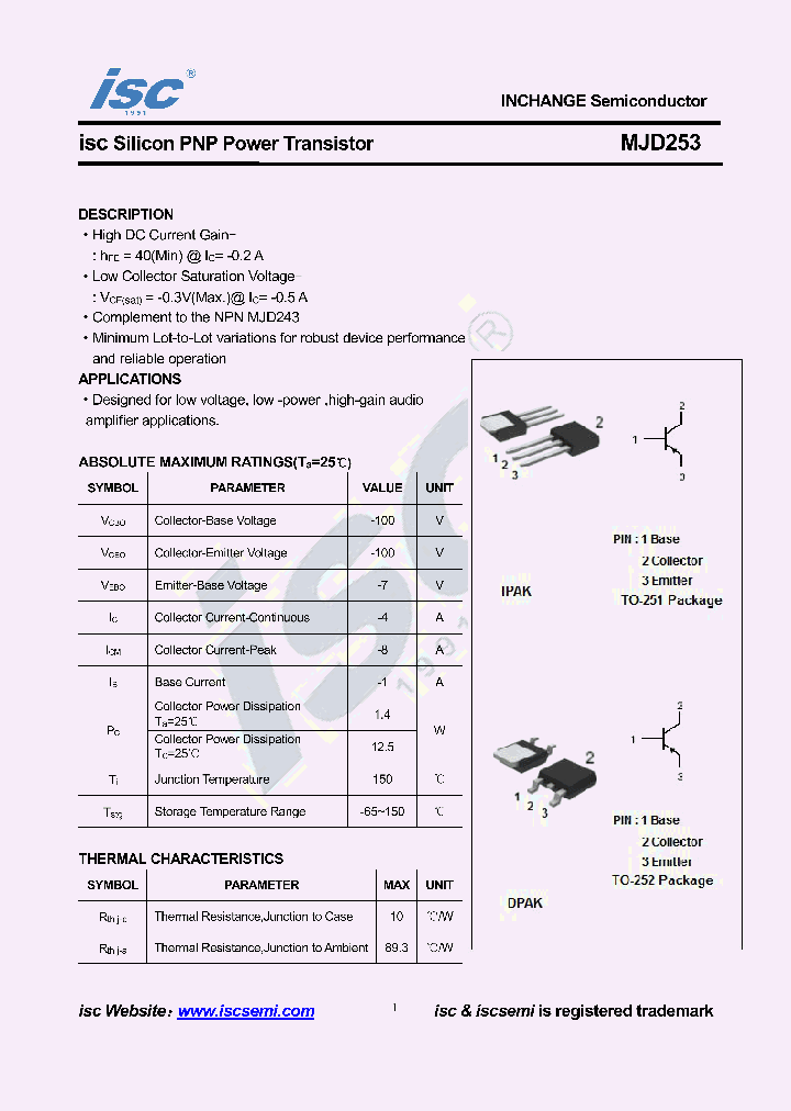 MJD253_8946975.PDF Datasheet