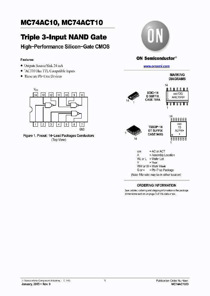 MC74AC10DR2G_8949690.PDF Datasheet