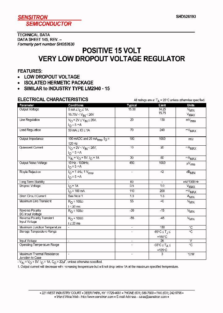 SHD52630_8950271.PDF Datasheet