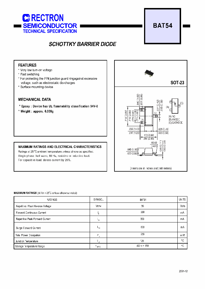 BAT54_8951470.PDF Datasheet