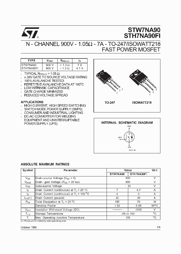 STW7NA90_8952347.PDF Datasheet