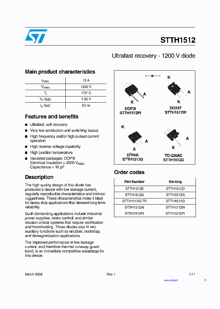 STTH1512_8954160.PDF Datasheet