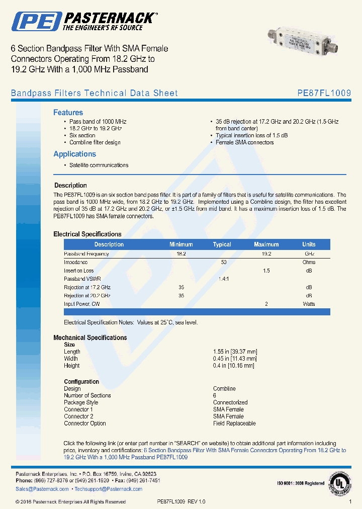 PE87FL1009_8955355.PDF Datasheet