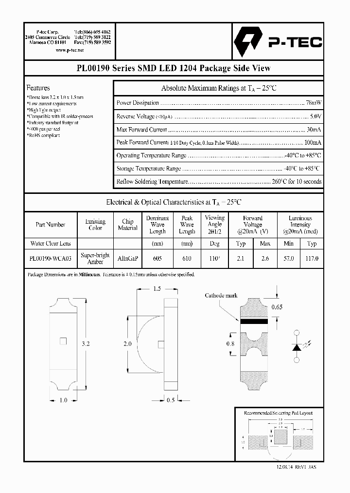 PL00190-WCA03_8956511.PDF Datasheet