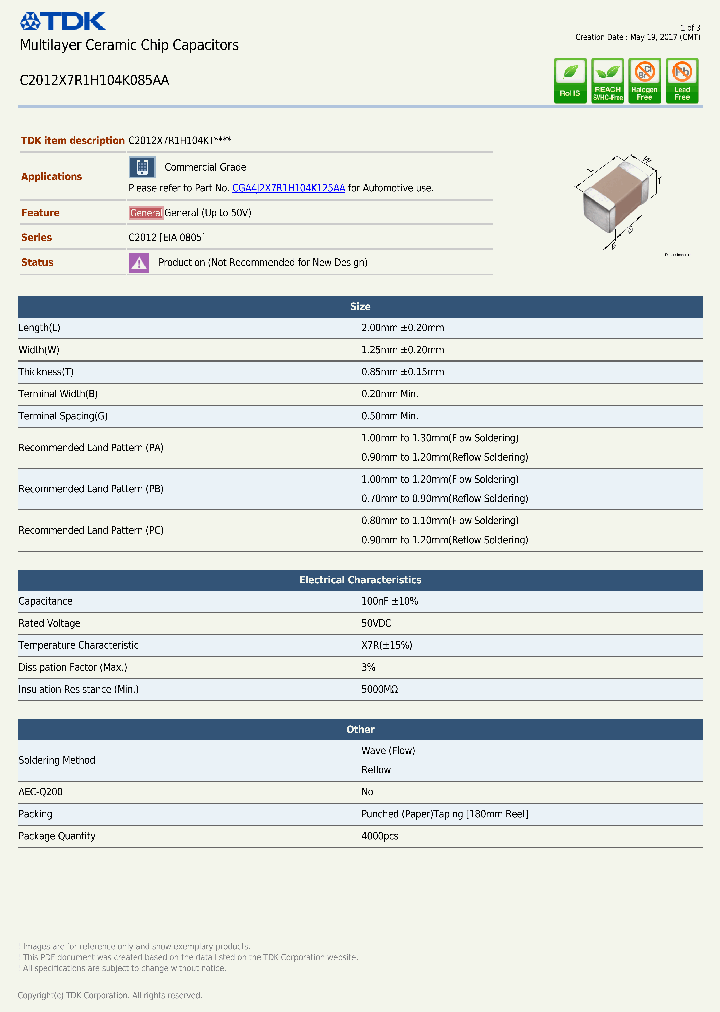 C2012X7R1H104K085AA-17_8963692.PDF Datasheet