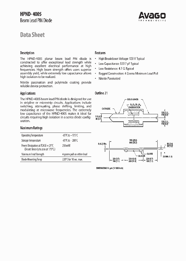 HPND-4005_8965784.PDF Datasheet