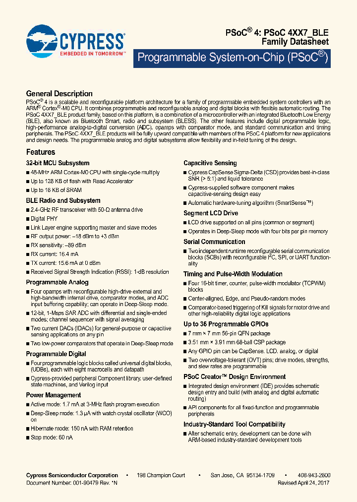 CY8C4127LQI-BL483_8972723.PDF Datasheet