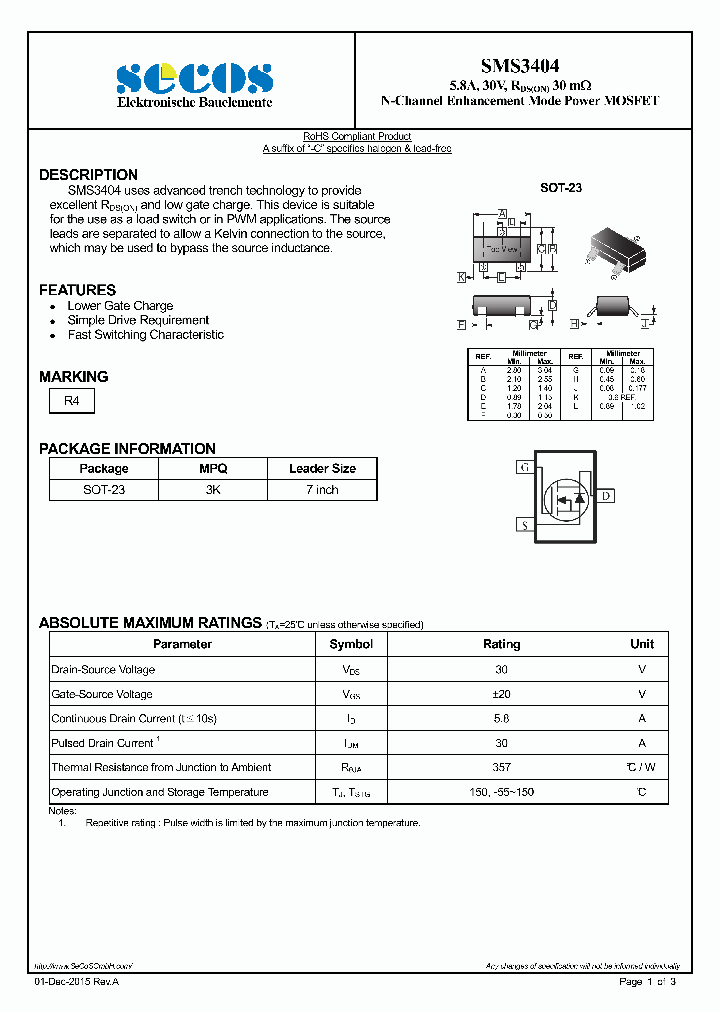 Smd Transistor Datasheet HighQuality Sale