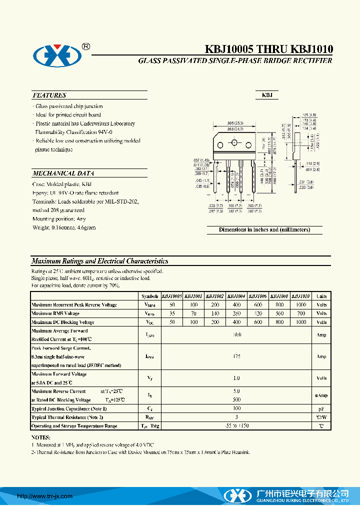 KBJ1001_8976231.PDF Datasheet