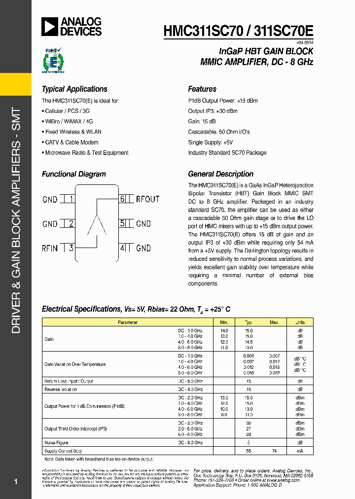 HMC311SC70E_8977732.PDF Datasheet