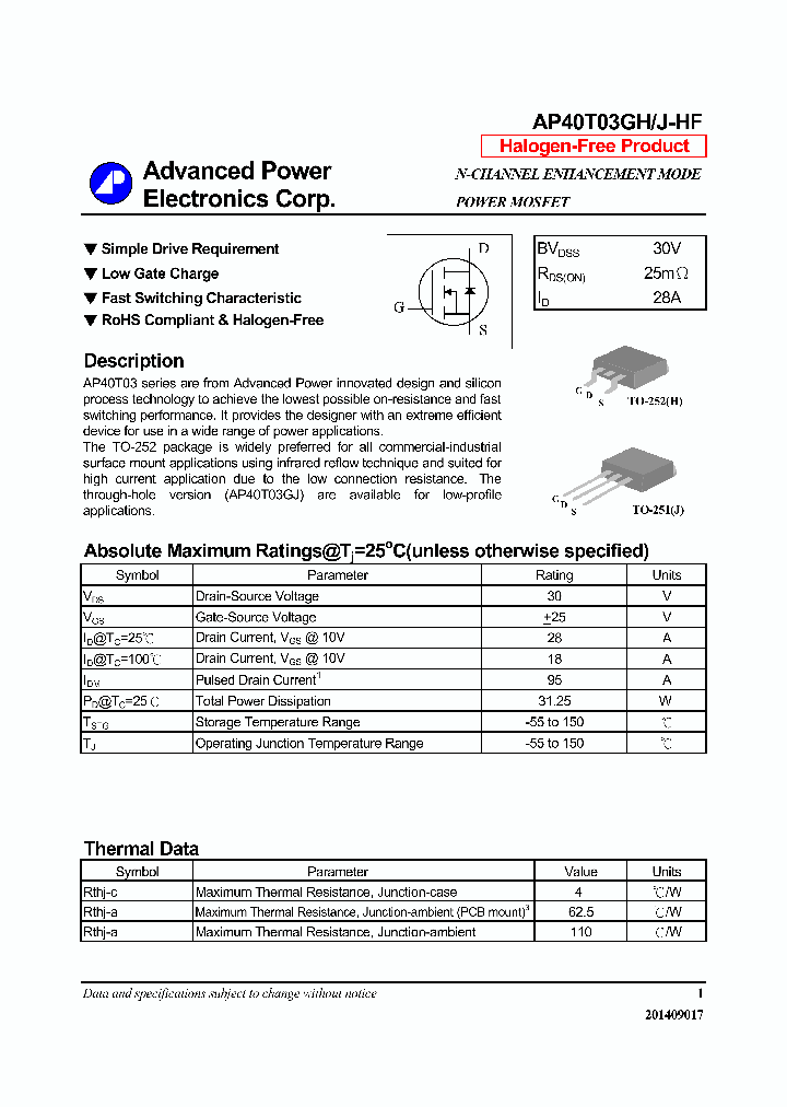 AP40T03GH-HF_8978362.PDF Datasheet