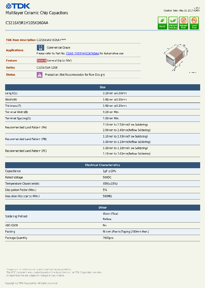 C3216X5R1H105K160AA-17_8978668.PDF Datasheet