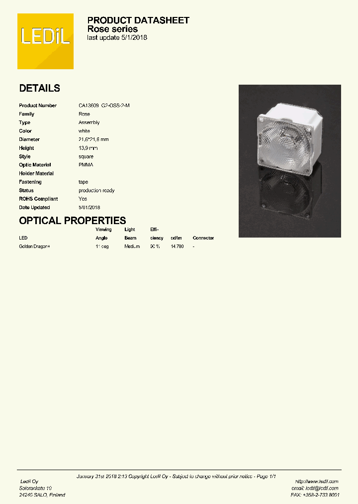 C13262-ROSE-LT-HLD_8979076.PDF Datasheet