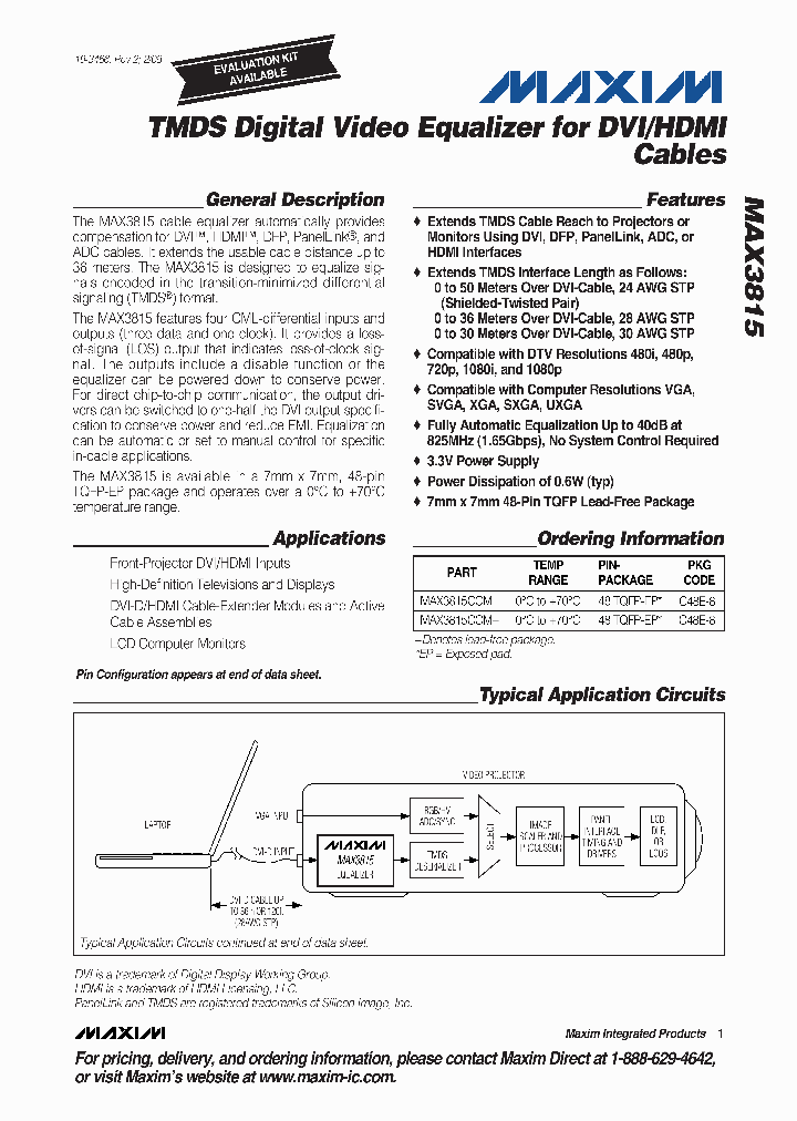 MAX3815CCM_8979745.PDF Datasheet