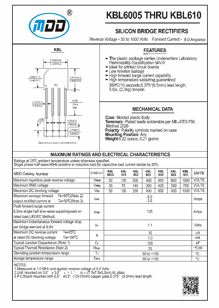 KBL601_8979979.PDF Datasheet