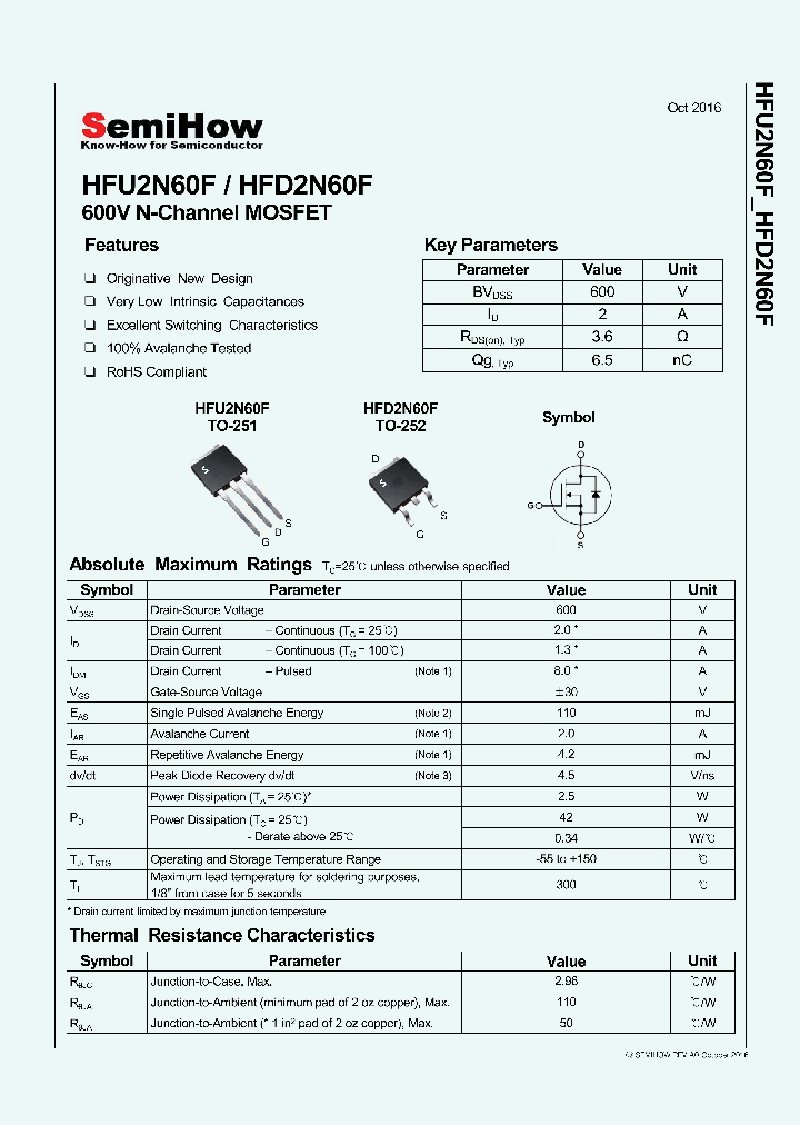 HFU2N60F_8981223.PDF Datasheet