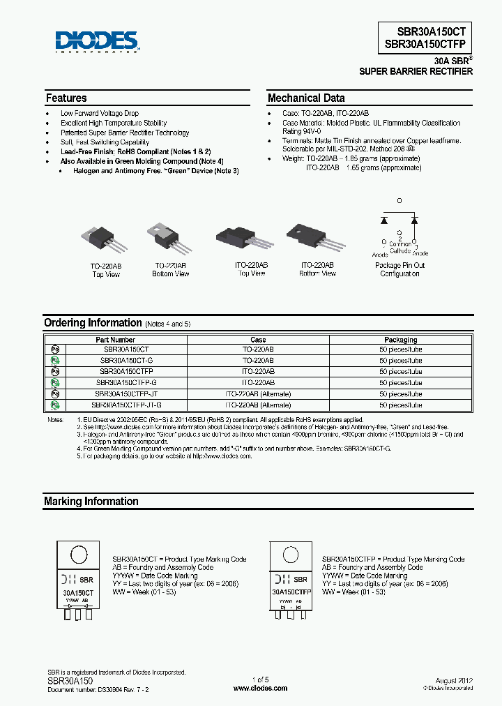 SBR30A150CTFP-G_8982272.PDF Datasheet