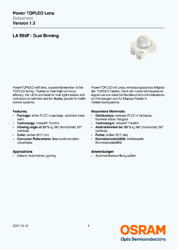 LAE65F-DUALBINNING_8986217.PDF Datasheet