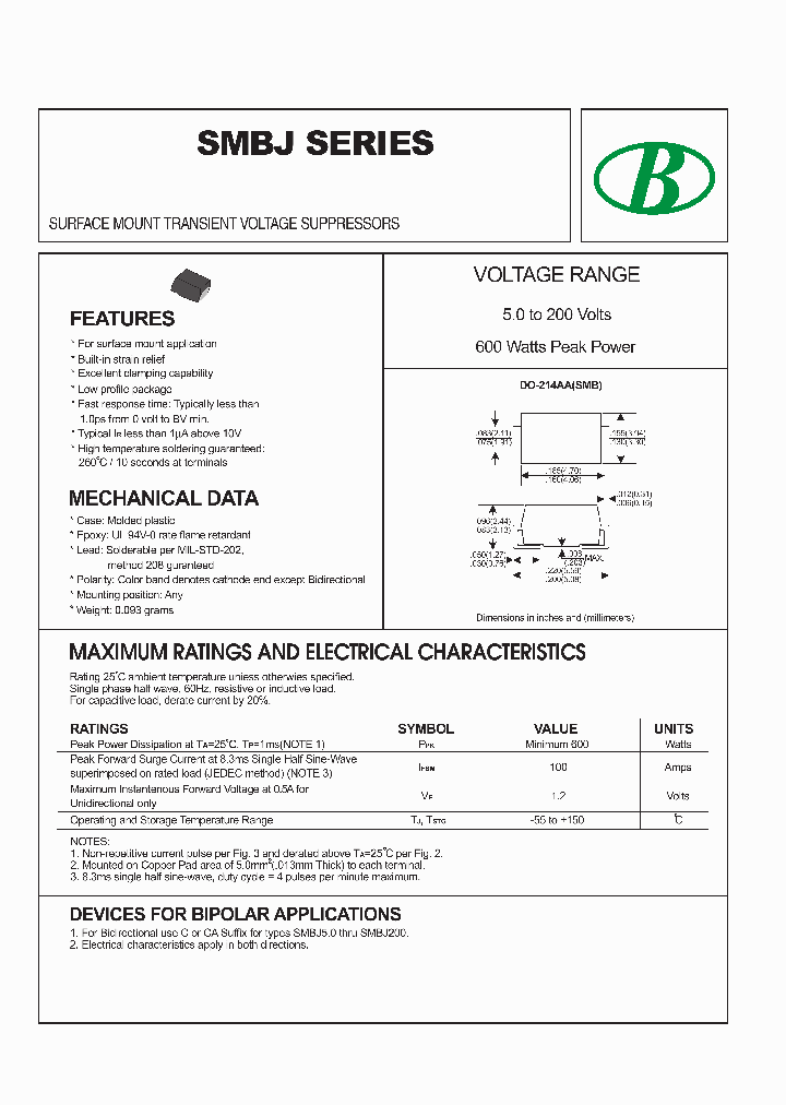 SMBJ300_8987821.PDF Datasheet