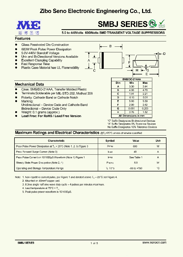 SMBJ300_8987824.PDF Datasheet