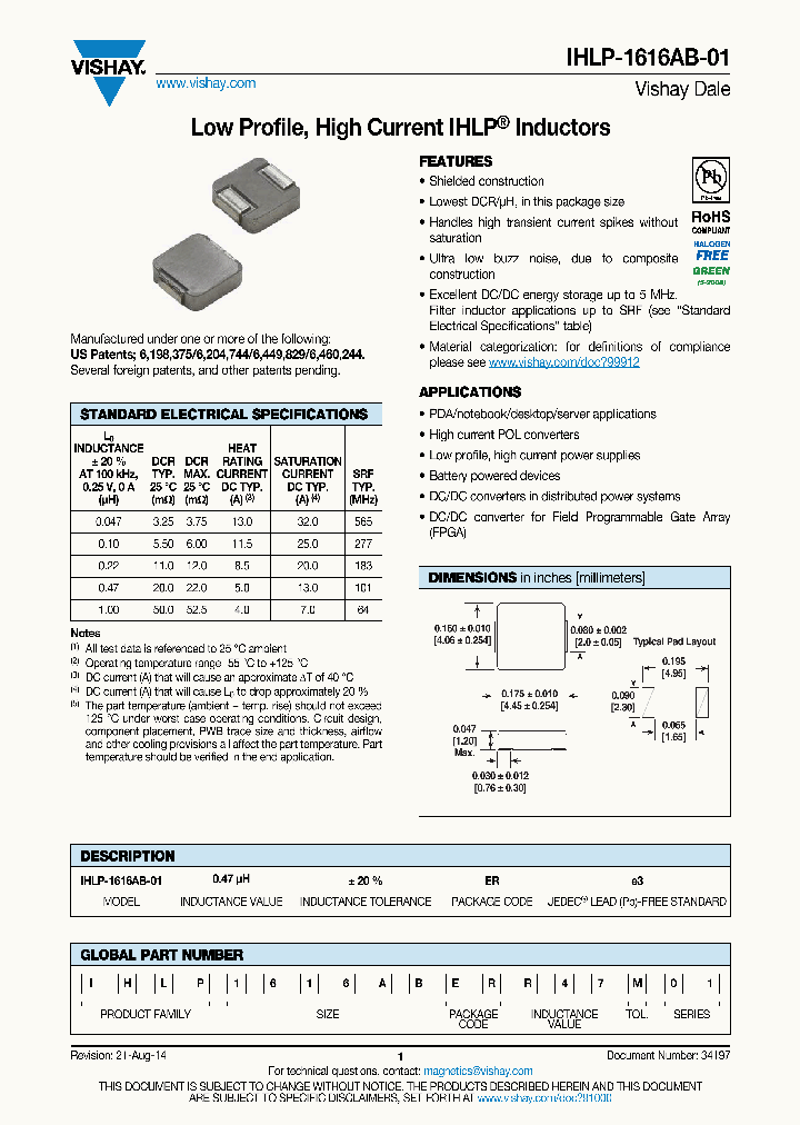 IHLP1616ABERR10M01_8988339.PDF Datasheet