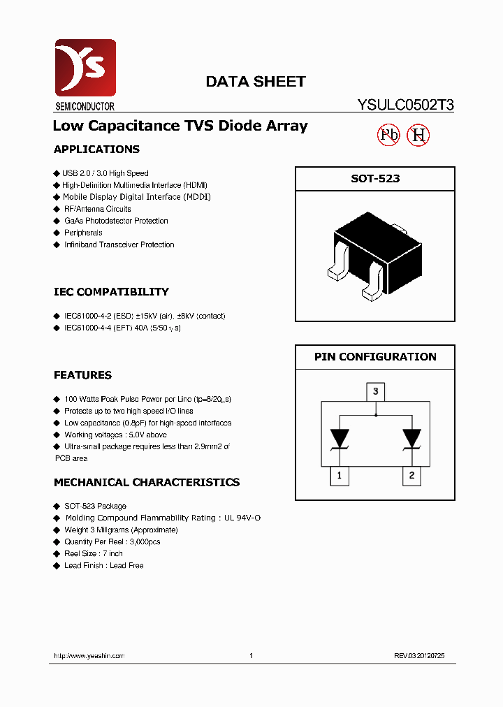 YSULC0502T3_8990263.PDF Datasheet