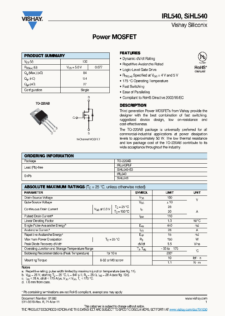 IRL540-17_8991551.PDF Datasheet