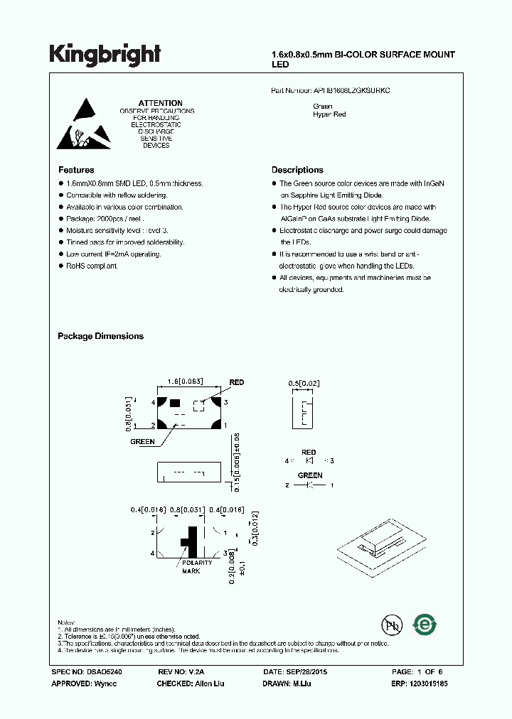 APHB1608LZGKSURKC_8993454.PDF Datasheet