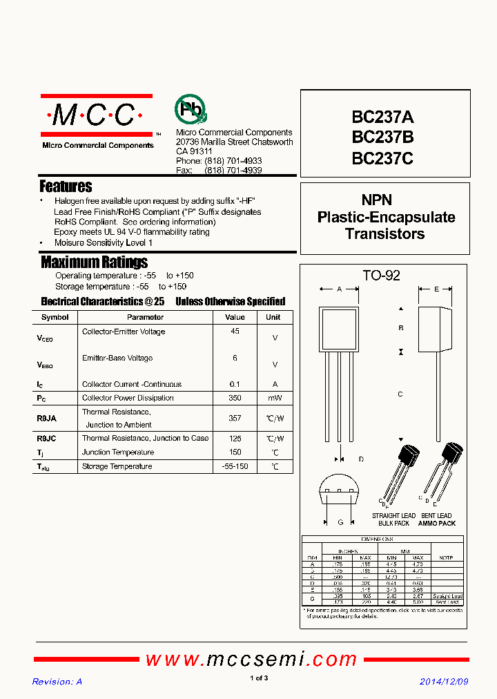 BC237B_8995147.PDF Datasheet