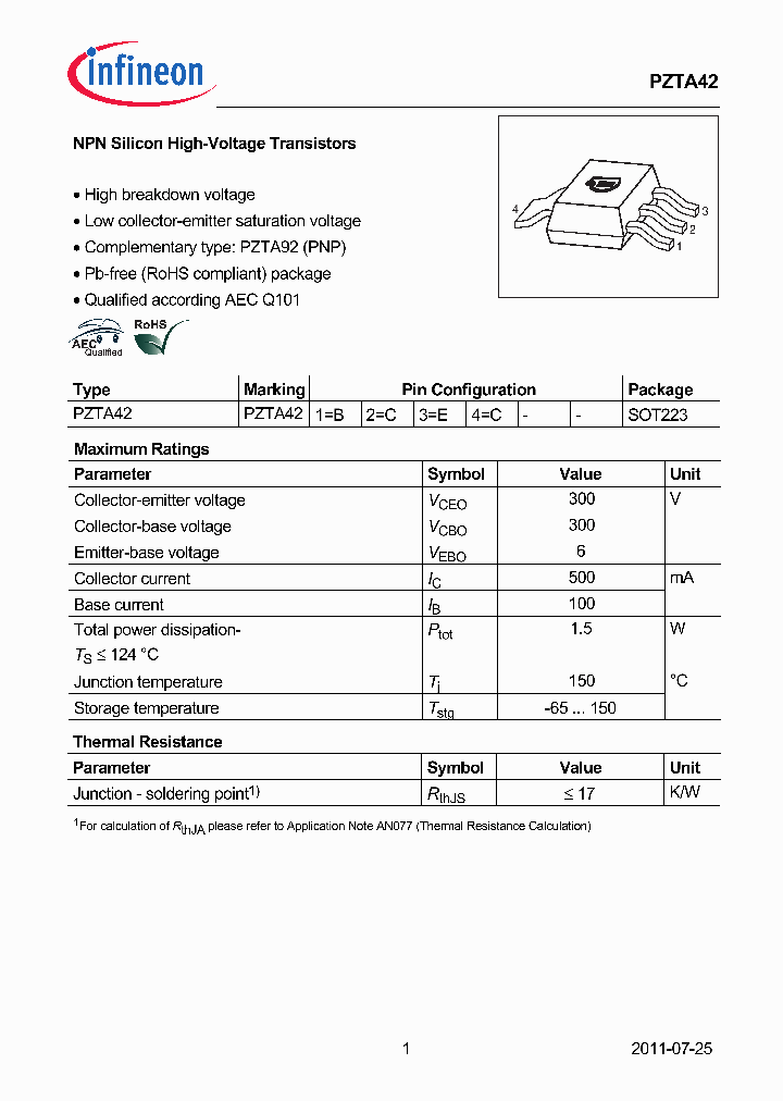 PZTA42_8996333.PDF Datasheet