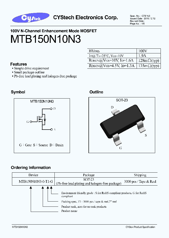 MTB150N10N3-0-T1-G_8998863.PDF Datasheet