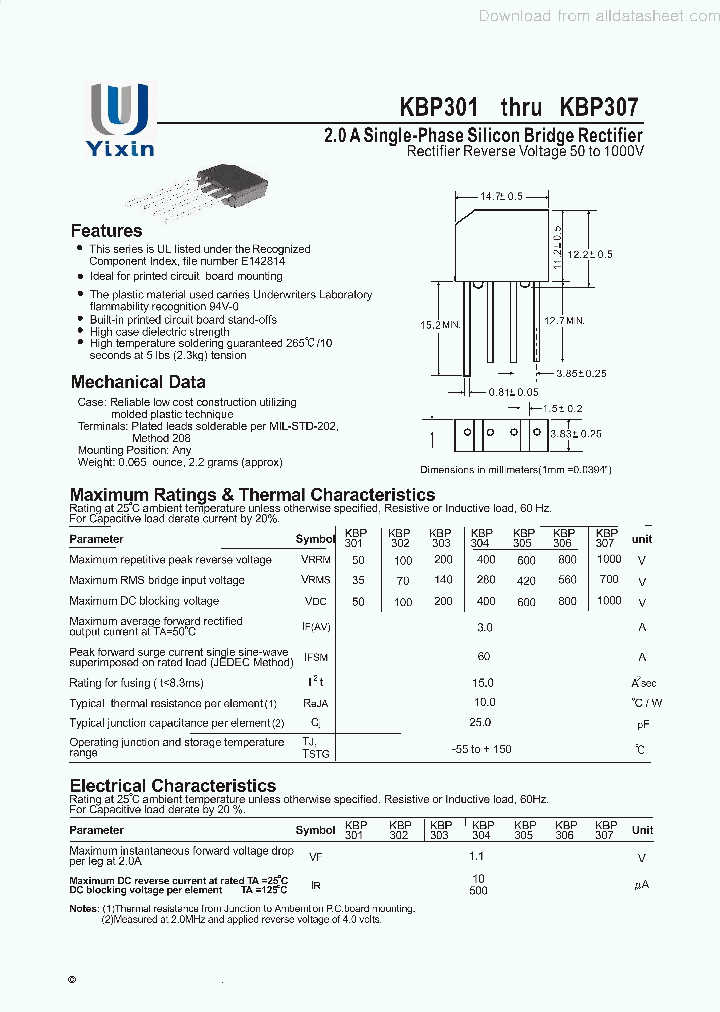 KBP306_8998900.PDF Datasheet