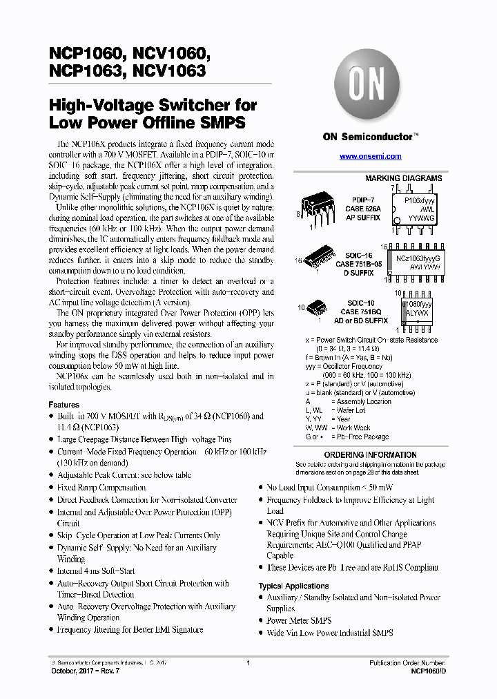 NCP1060_8999030.PDF Datasheet
