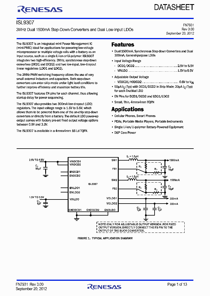 ISL9307IRTAANFEV1Z_8999970.PDF Datasheet