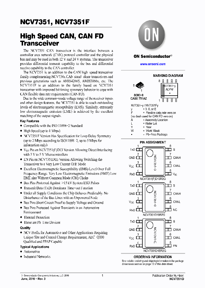 NCV7351D10R2G_9000399.PDF Datasheet