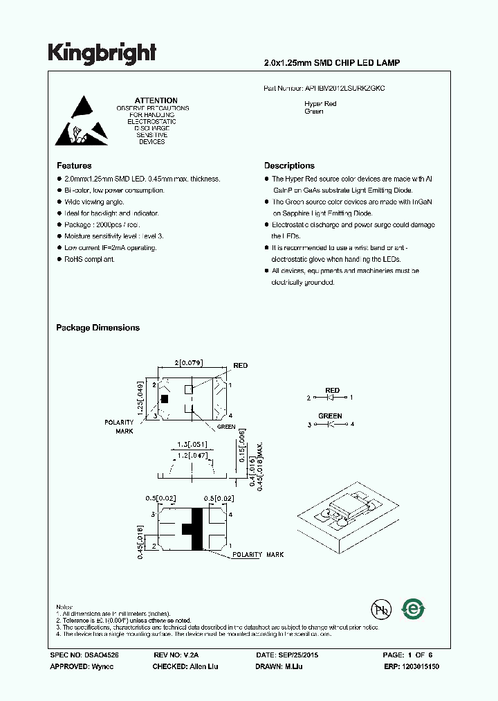 APHBM2012LSURKZGKC_9001162.PDF Datasheet