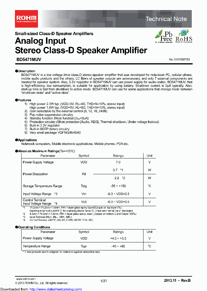 BD5471MUV_9001455.PDF Datasheet