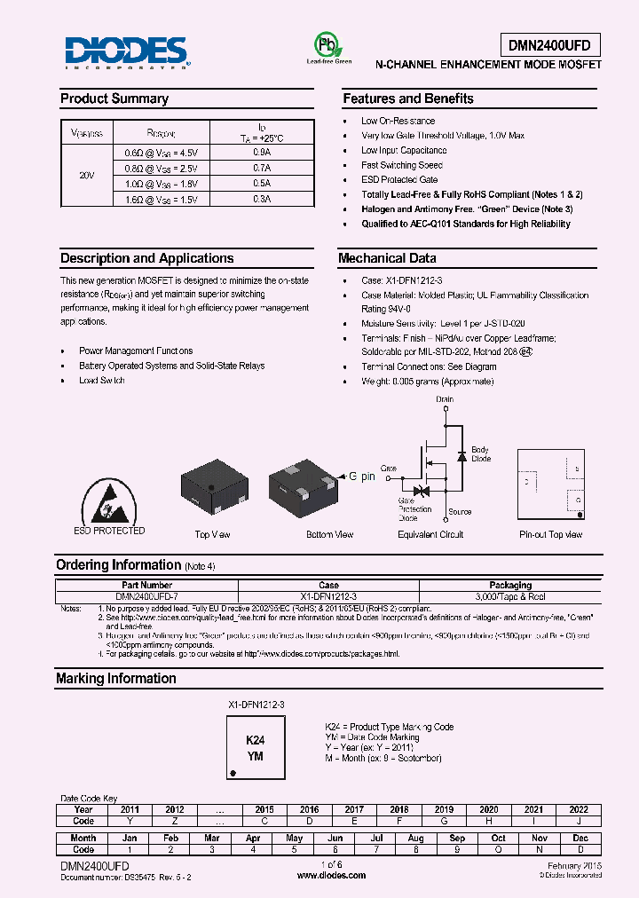 DMN2400UFD_9004198.PDF Datasheet